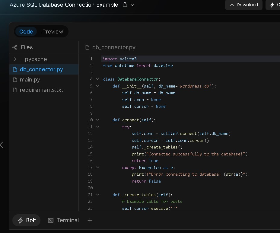 Développement assisté par IA avec bolt